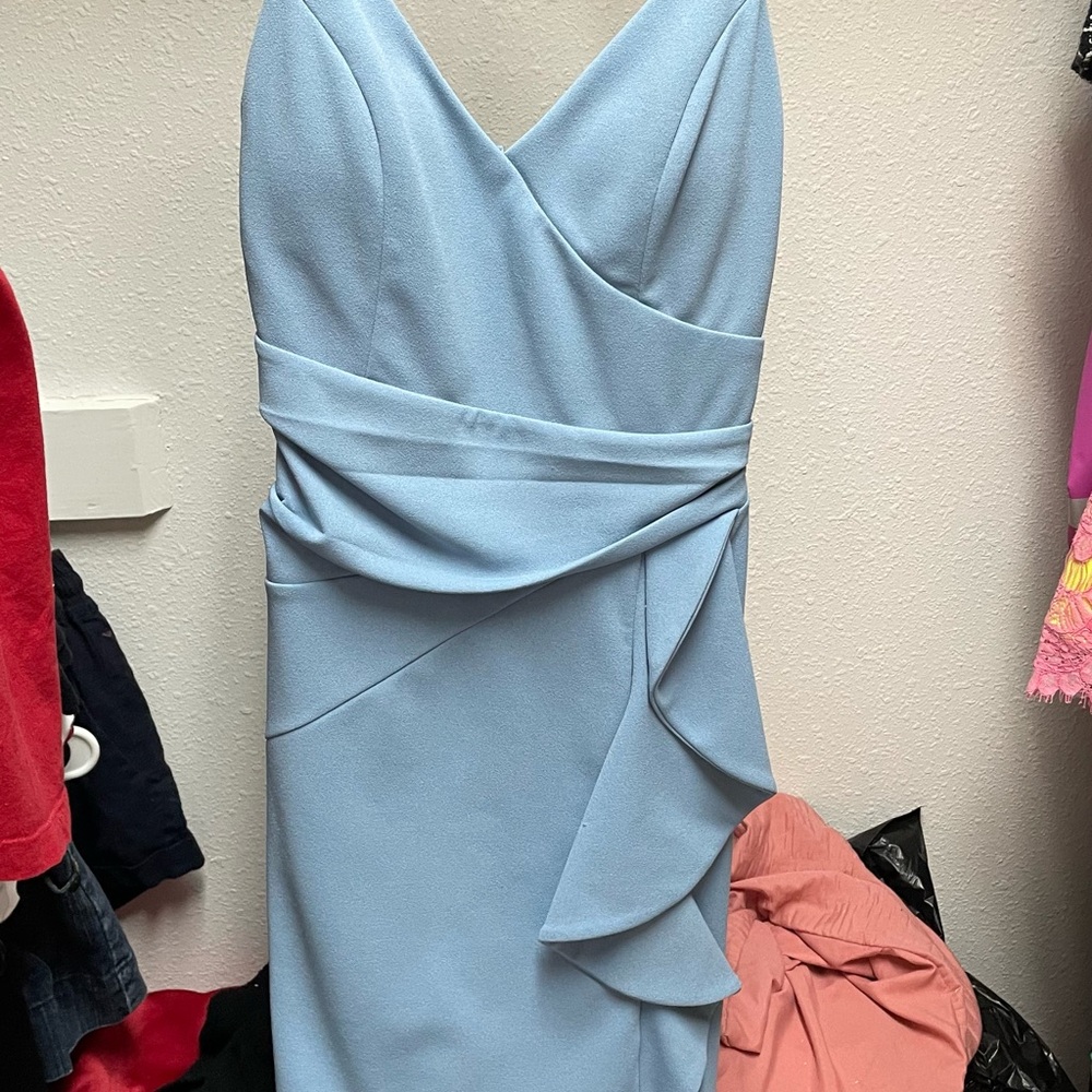 Elegant Blue Women's Dress